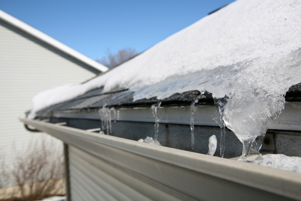 house roof during winter